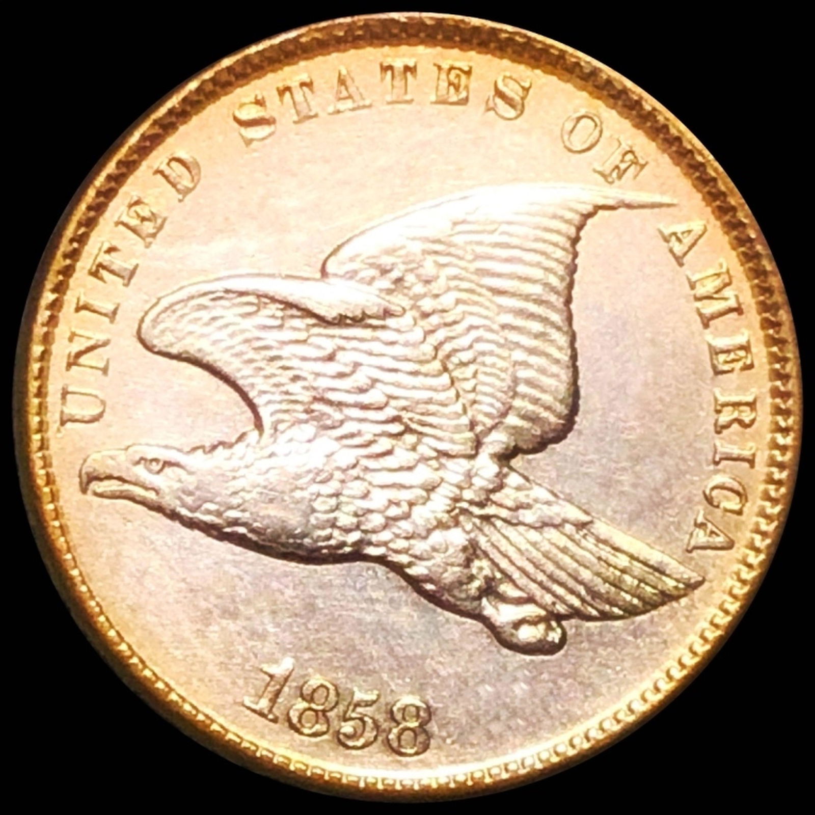 1858 Flying Eagle Cent CLOSELY UNCIRCULATED (1 of 2)