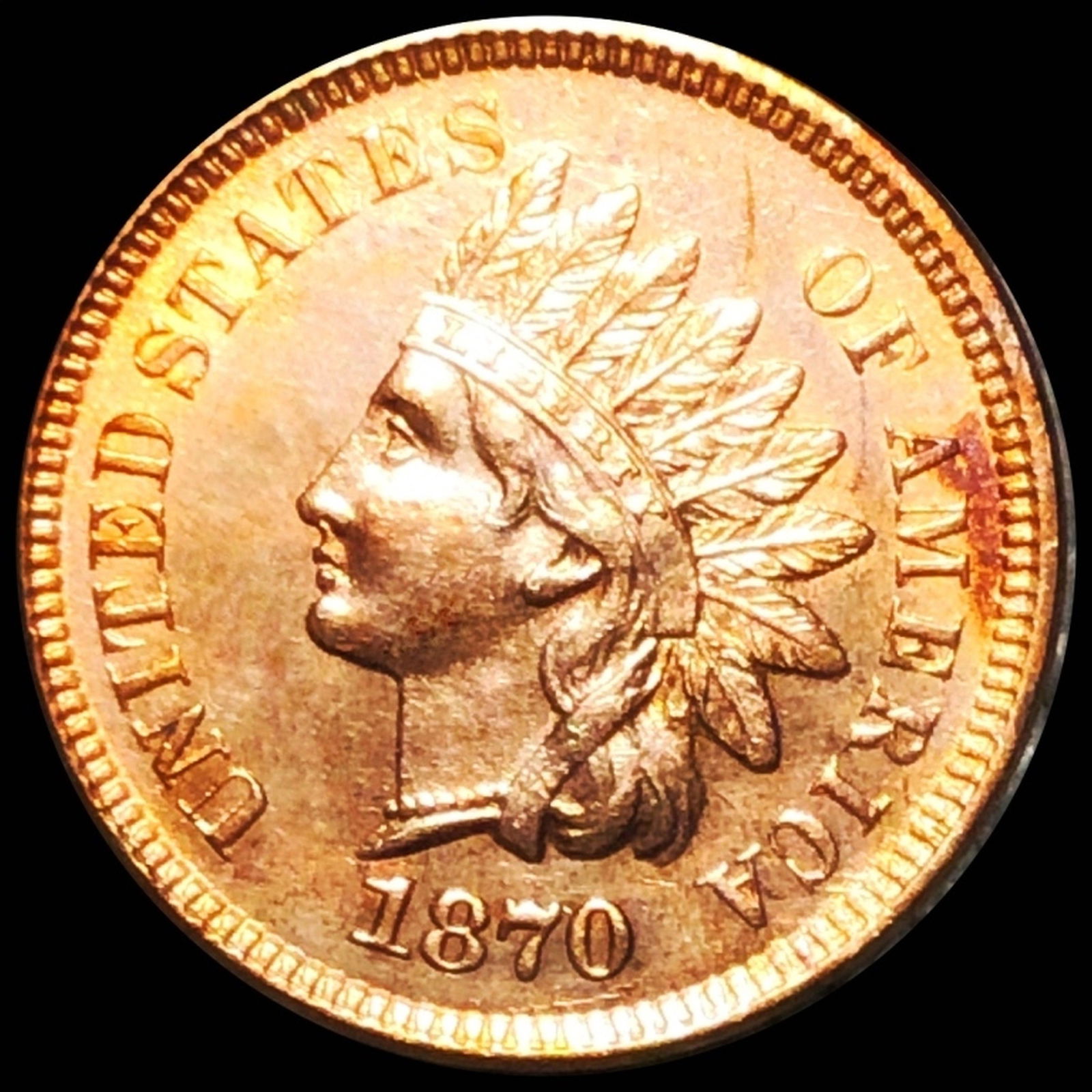 1870 Indian Head Penny GEM PROOF (1 of 2)