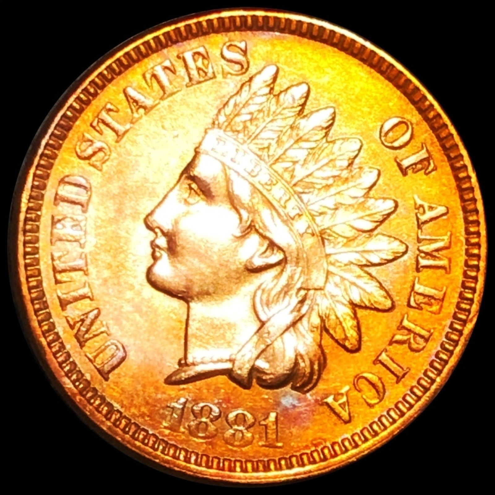 1881 Indian Head Penny GEM PROOF (1 of 2)