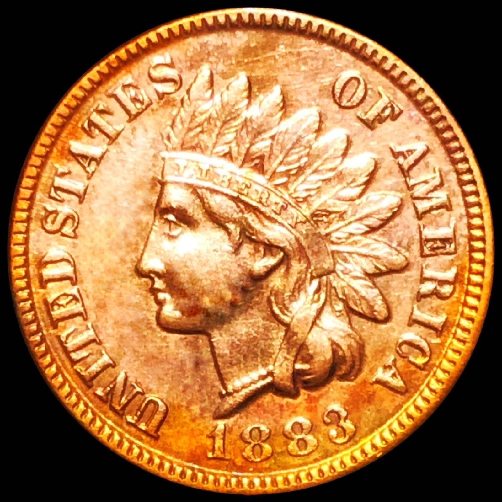 1883 Indian Head Penny CLOSELY UNCIRCULATED (1 of 2)