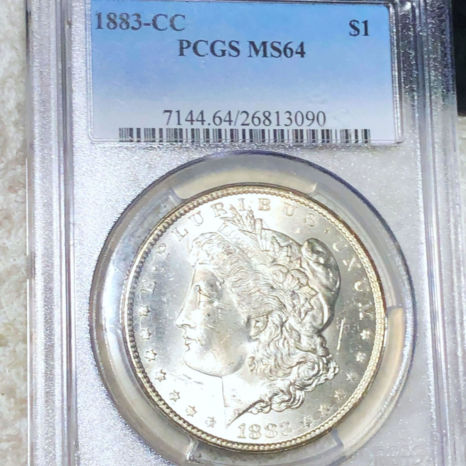 1883-CC Morgan Silver Dollar PCGS - MS64 (1 of 2)
