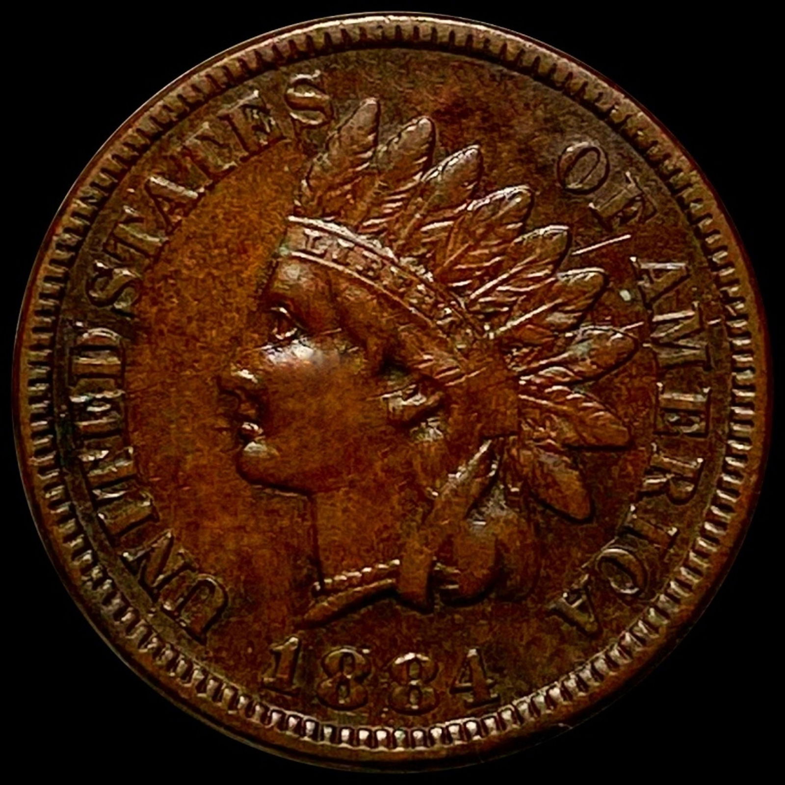 1884 Indian Head Penny CLOSELY UNCIRCULATED (1 of 2)