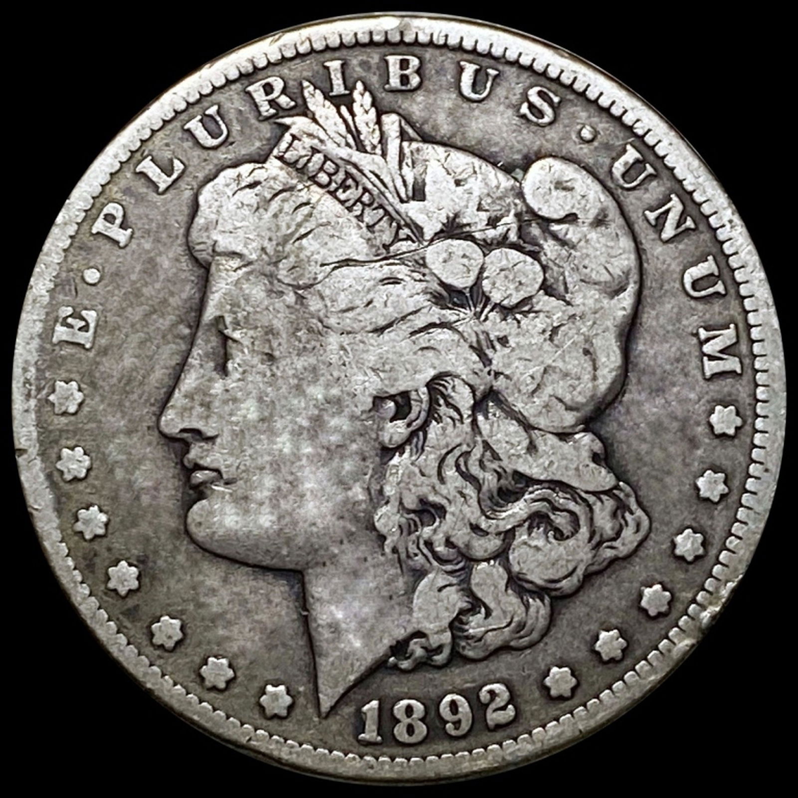 1892-CC Morgan Silver Dollar NICELY CIRCULATED (1 of 2)