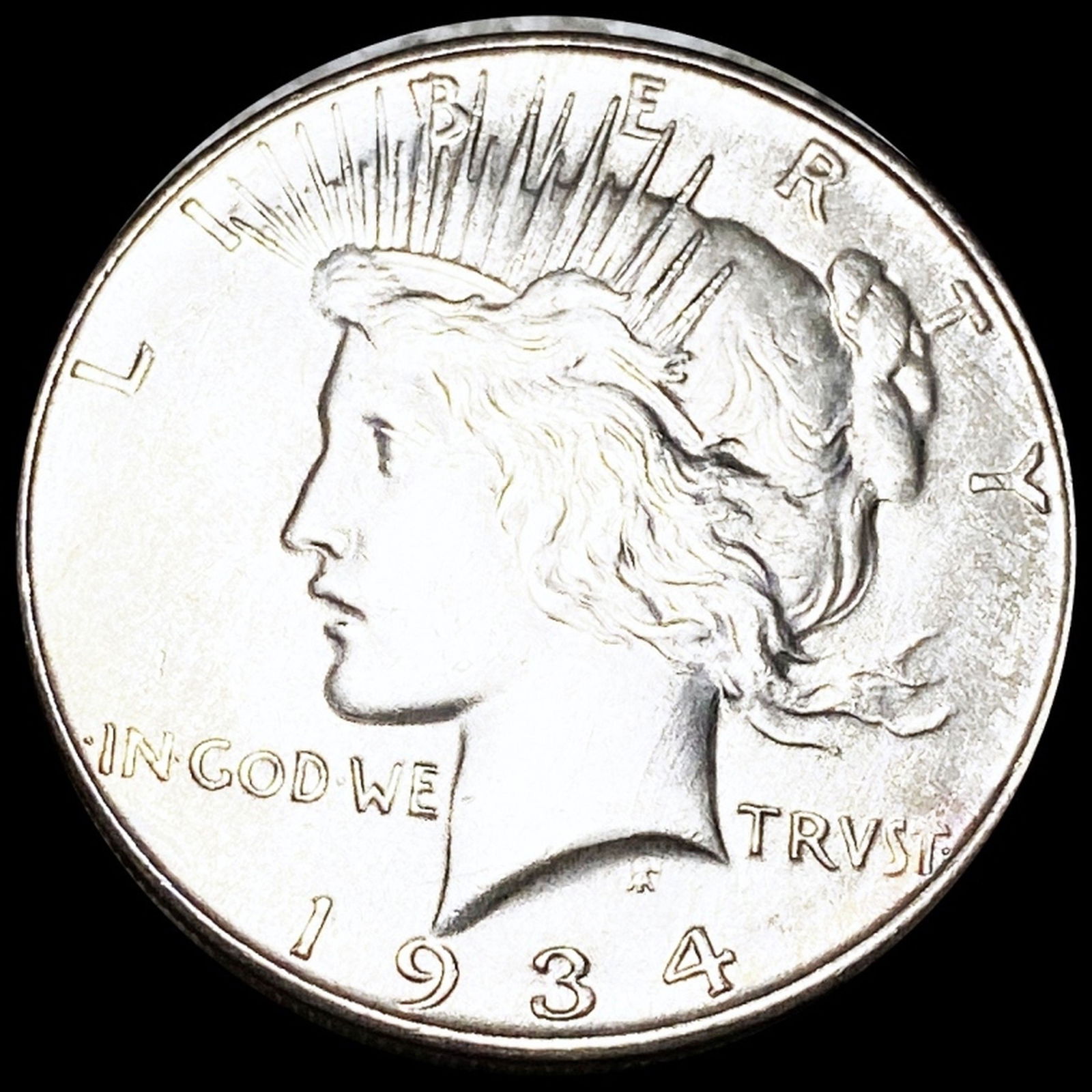 1934-D Silver Peace Dollar CLOSELY UNC (1 of 2)