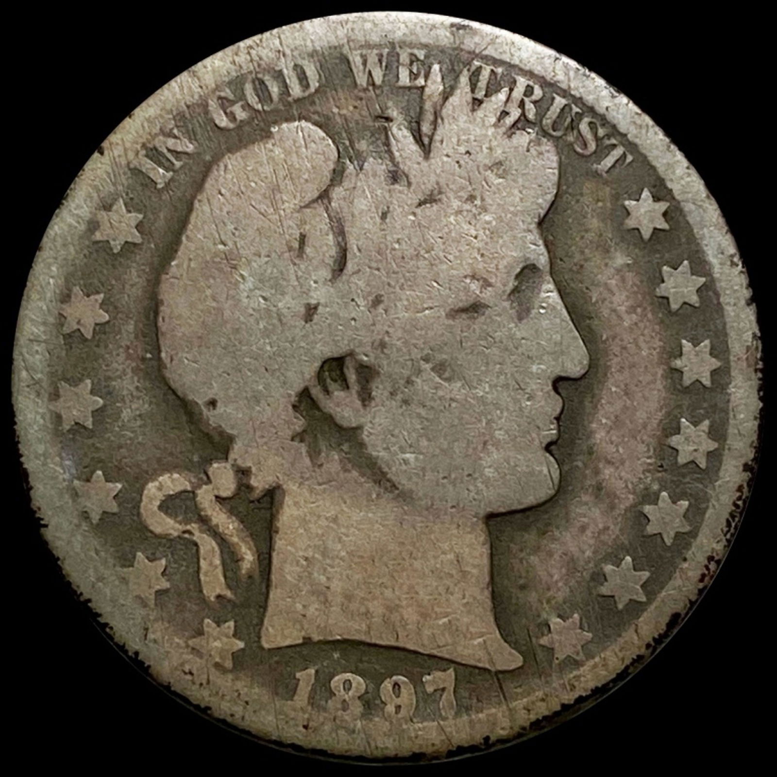 1897-O Barber Half Dollar NICELY CIRCULATED (1 of 2)