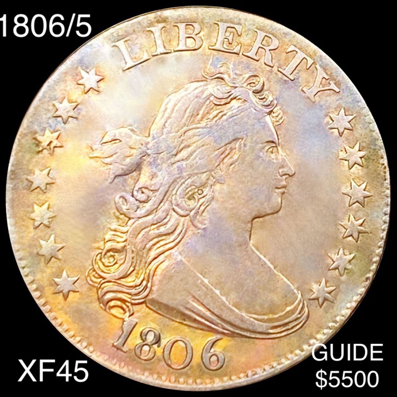 1806/5 Draped Bust Quarter LIGHTLY CIRCULATED (1 of 2)