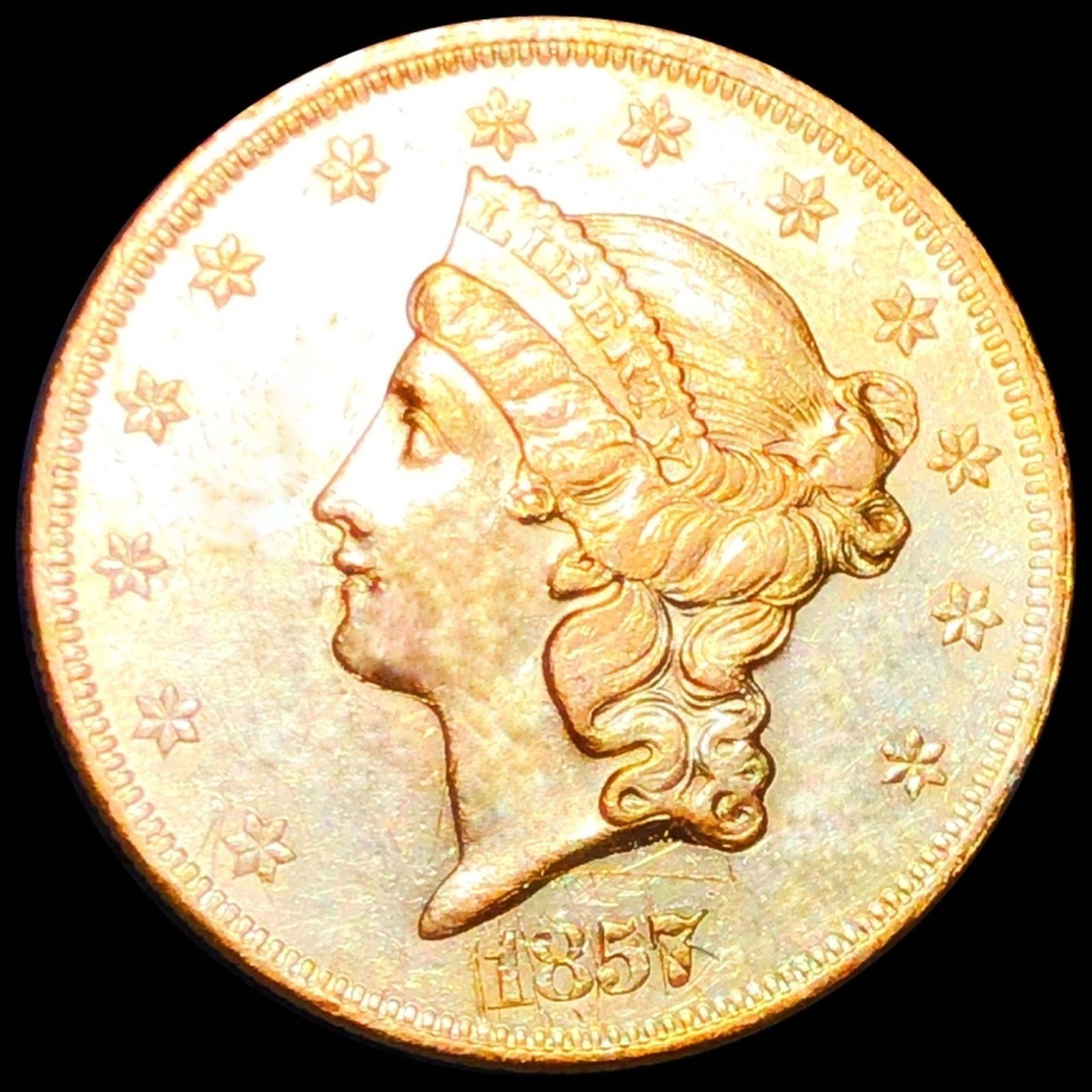 1857 $20 Gold Double Eagle UNCIRCULATED (1 of 2)