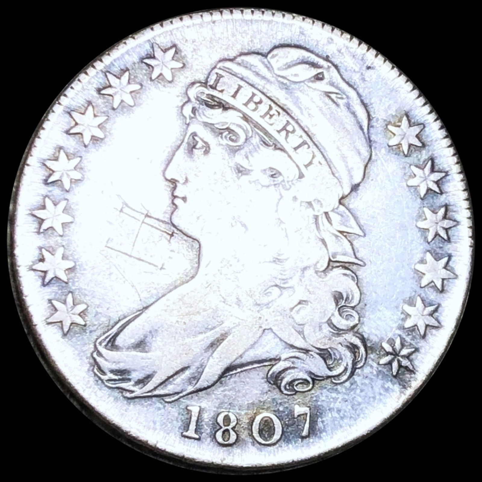 1807 Capped Bust Half Dollar NICELY CIRCULATED (1 of 2)