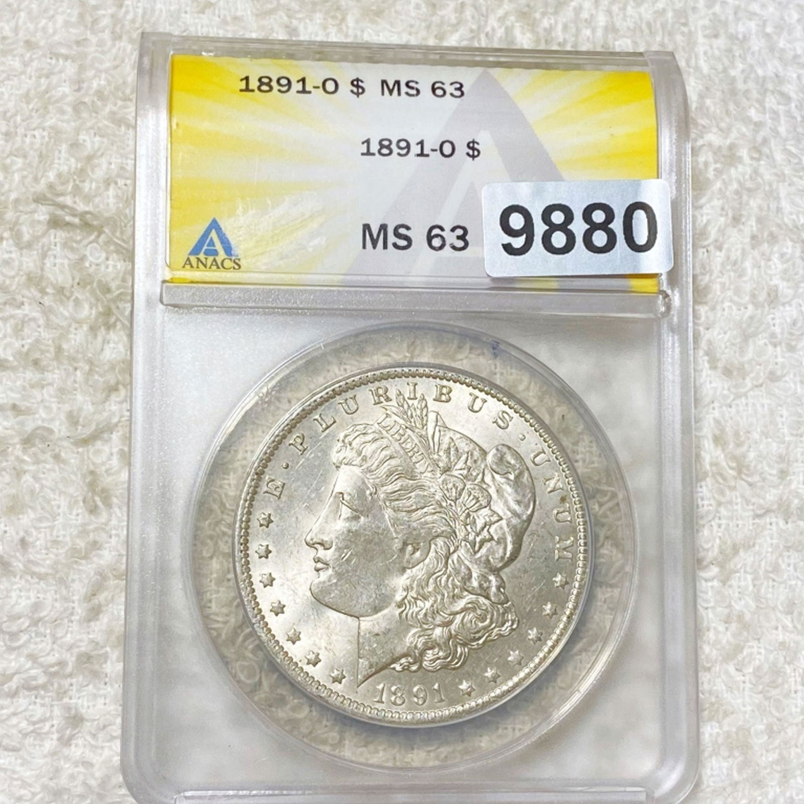1891-O Morgan Silver Dollar ANACS - MS63 (1 of 2)