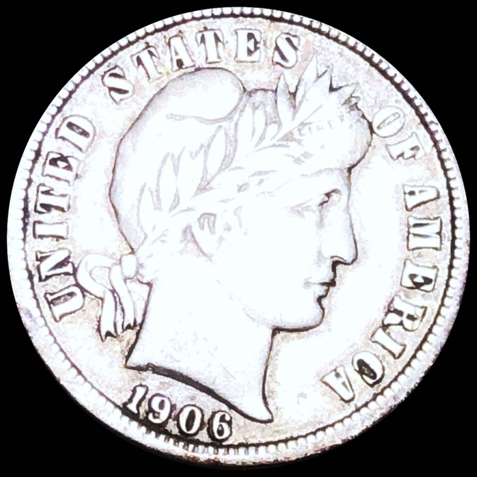 1906-D Barber Silver Dime NICELY CIRCULATED (1 of 2)