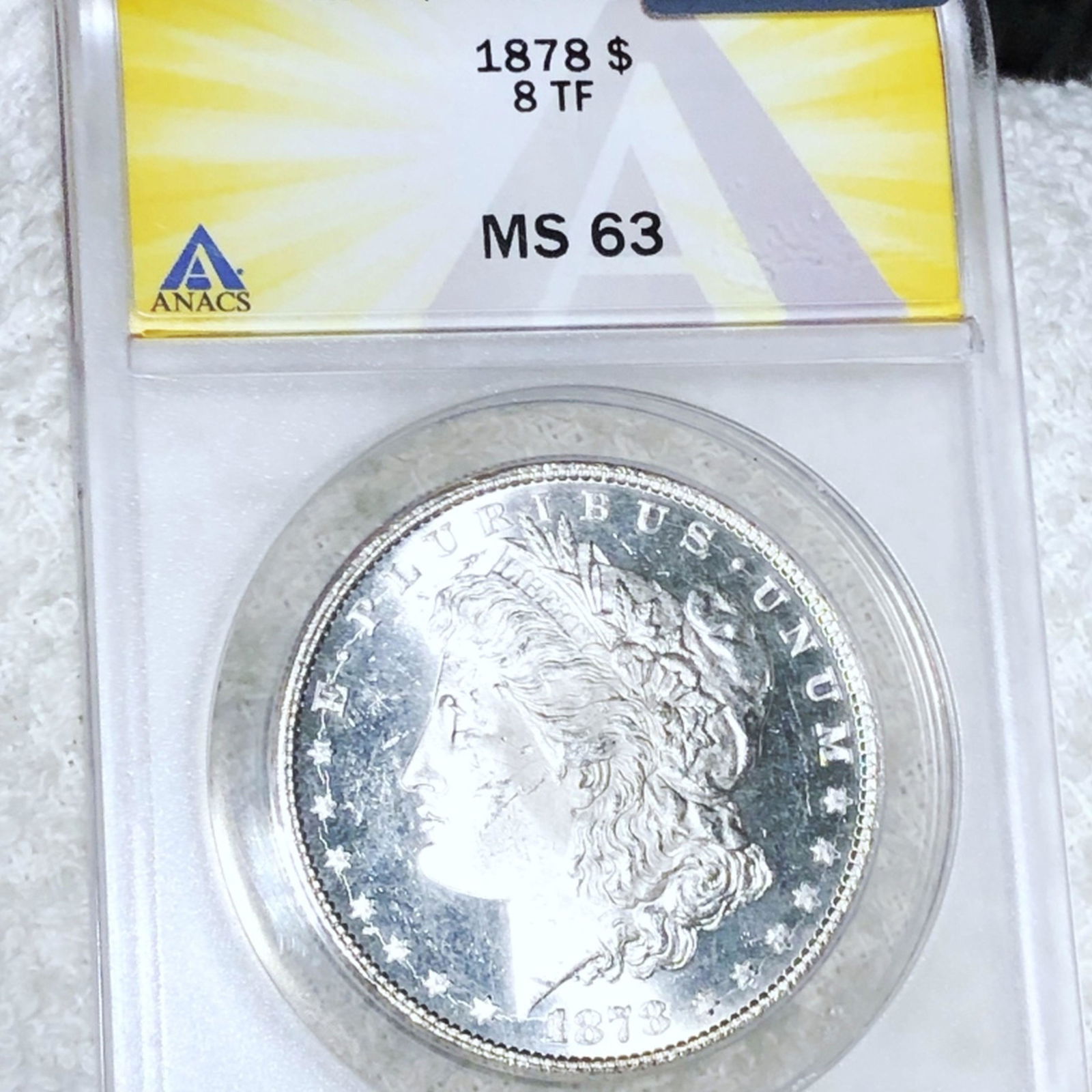 1878 8TF Morgan Silver Dollar ANACS - MS63 (1 of 2)