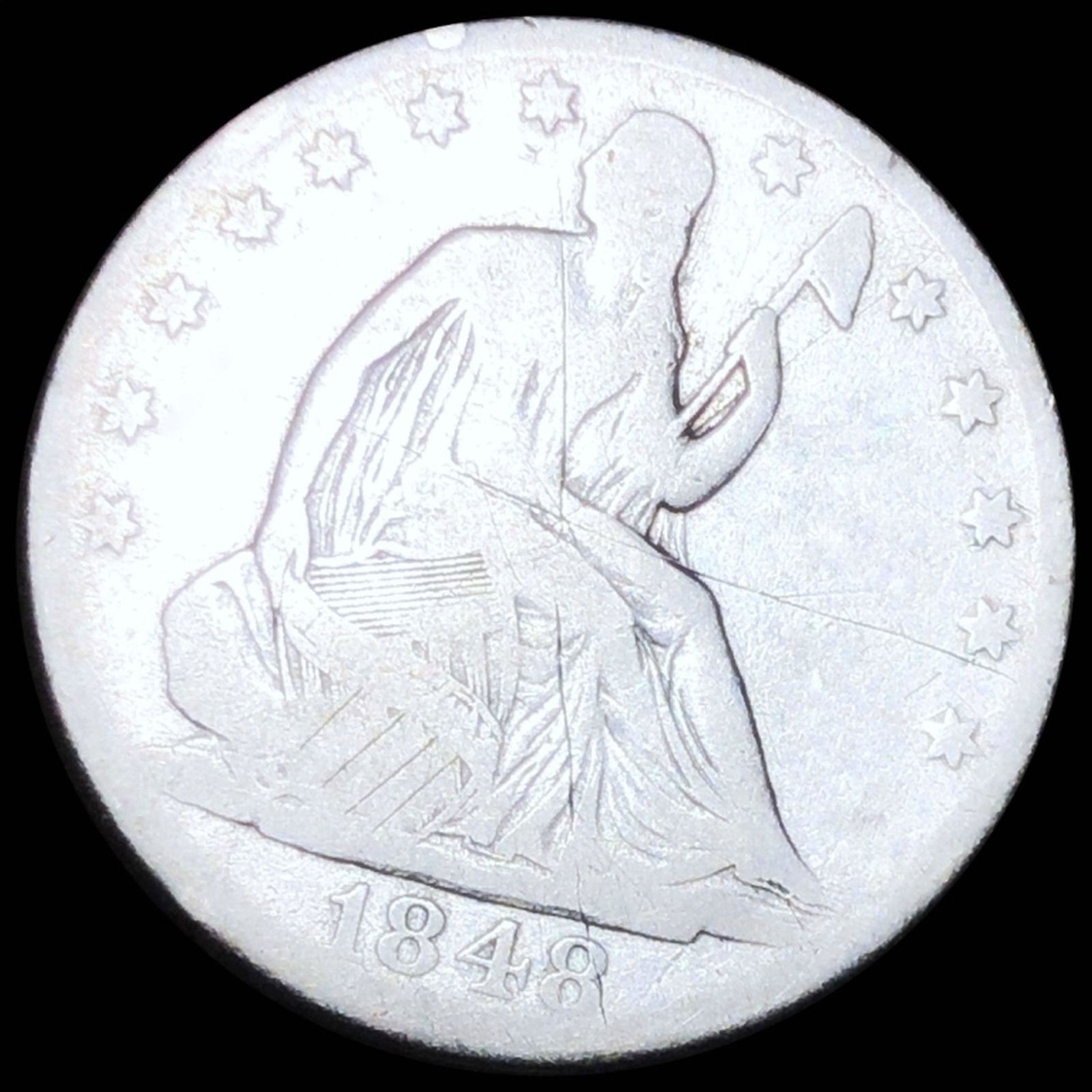 1848-D Seated Half Dollar NICELY CIRCULATED (1 of 2)