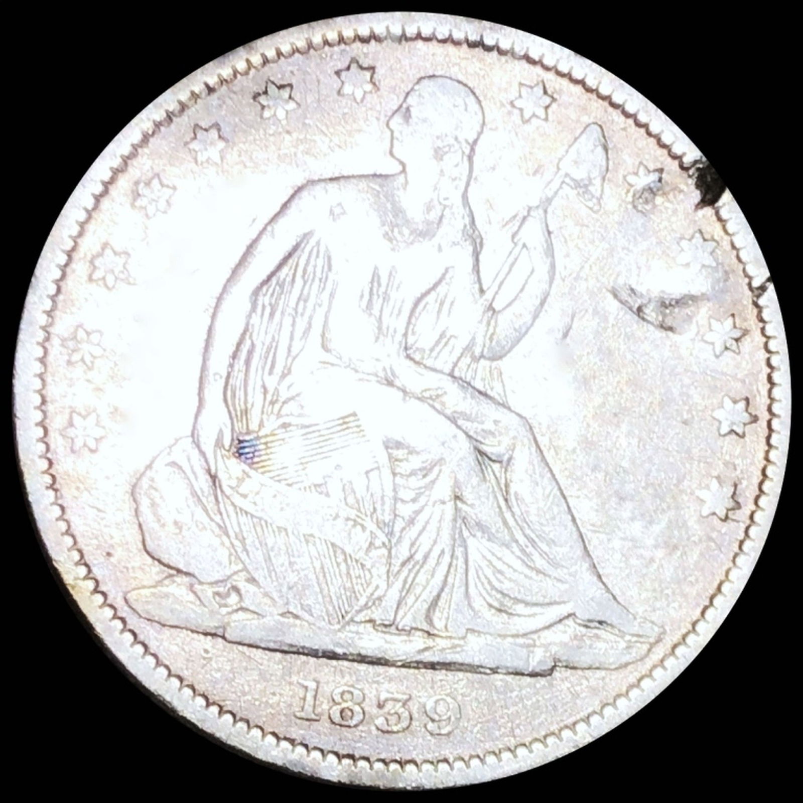 1839 Seated Half Dollar NICELY CIRCULATED (1 of 2)