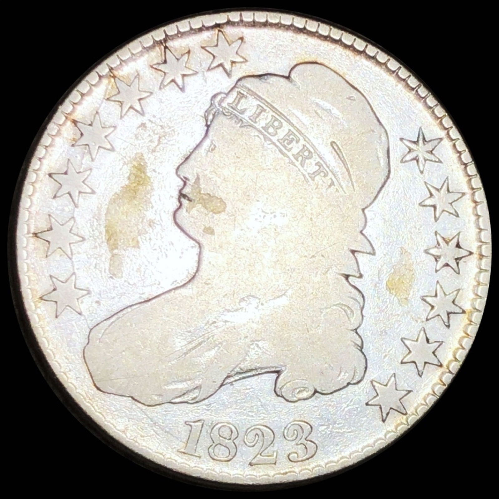 1823 Capped Bust Half Dollar NICELY CIRCULATED (1 of 2)