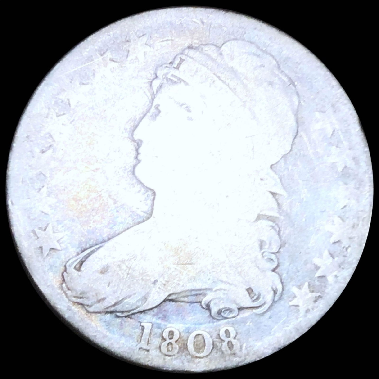1808 Capped Bust Half Dollar NICELY CIRCULATED (1 of 2)