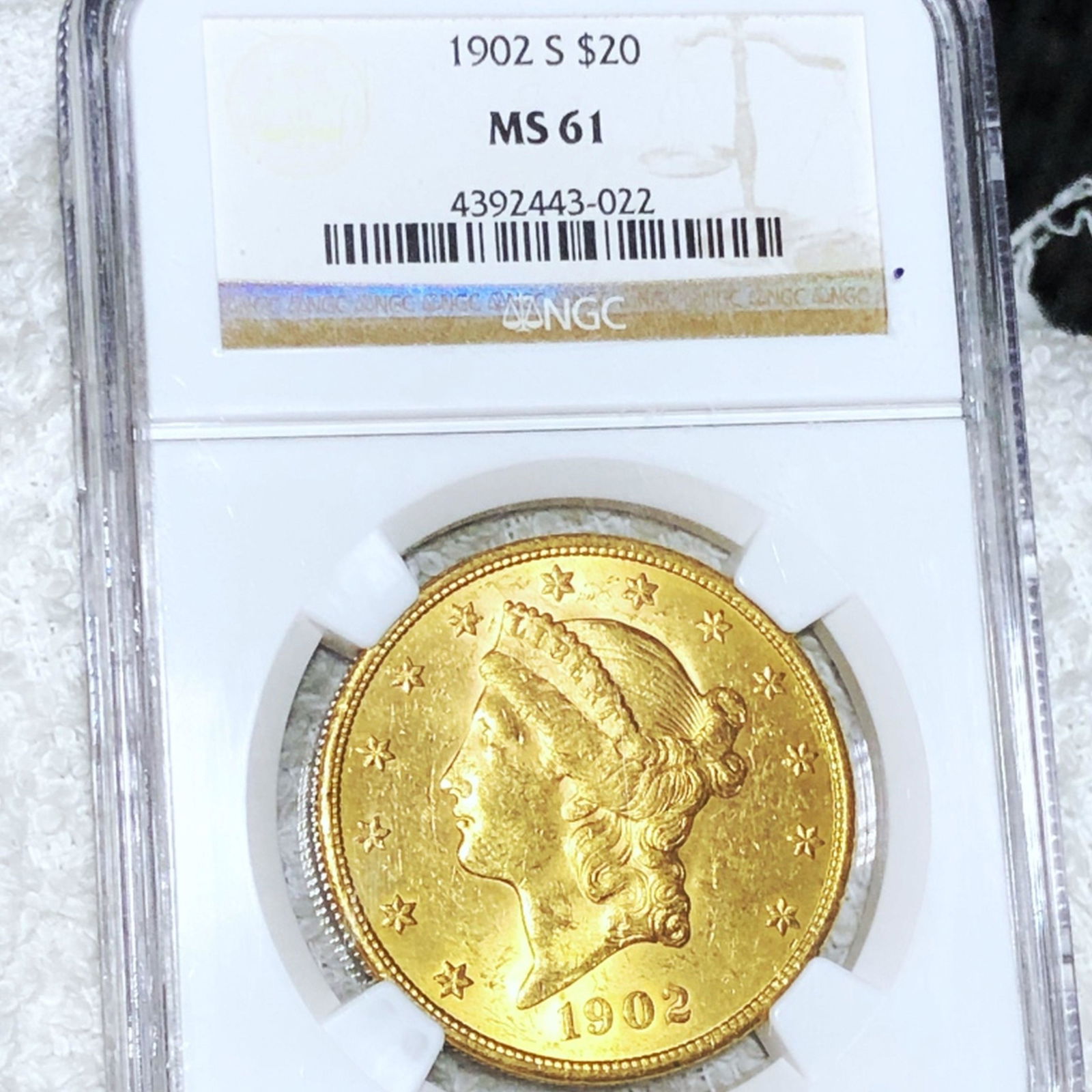 1902-S $20 Gold Double Eagle NGC - MS61 (1 of 2)