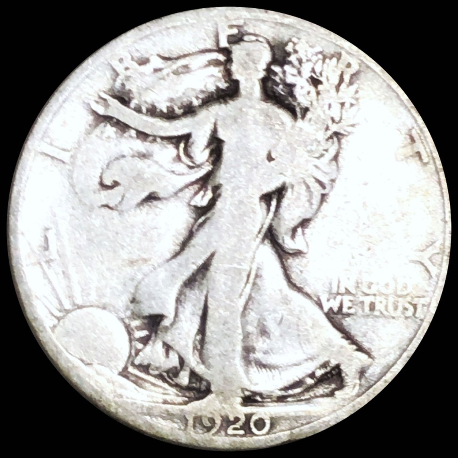 1920-D Walking Liberty Half Dollar NICELY CIIRC (1 of 2)