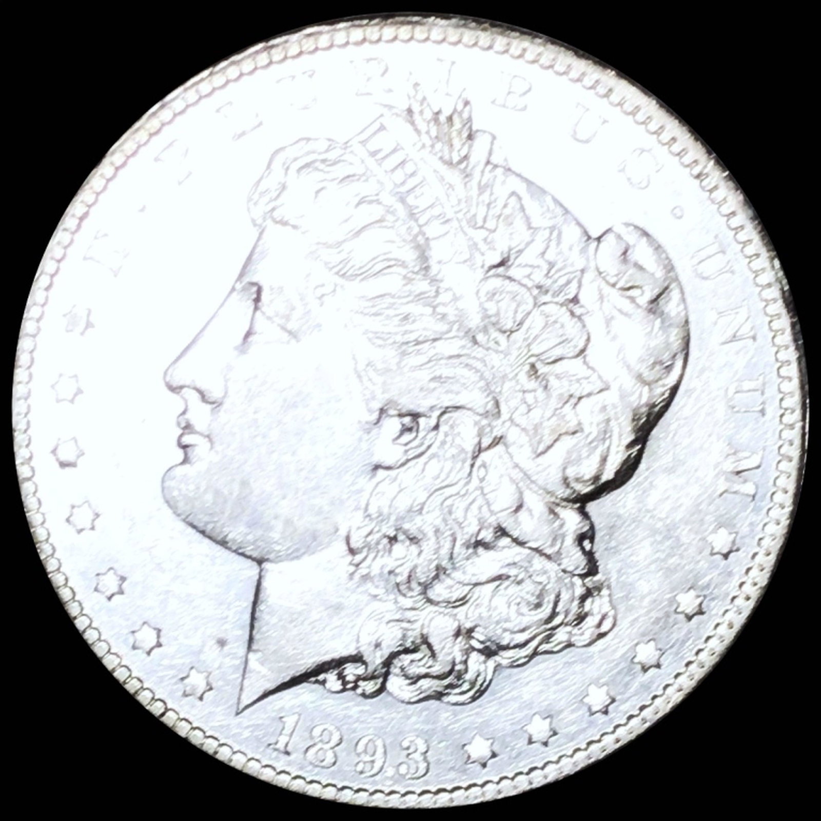 1893-CC Morgan Silver Dollar UNC (1 of 2)