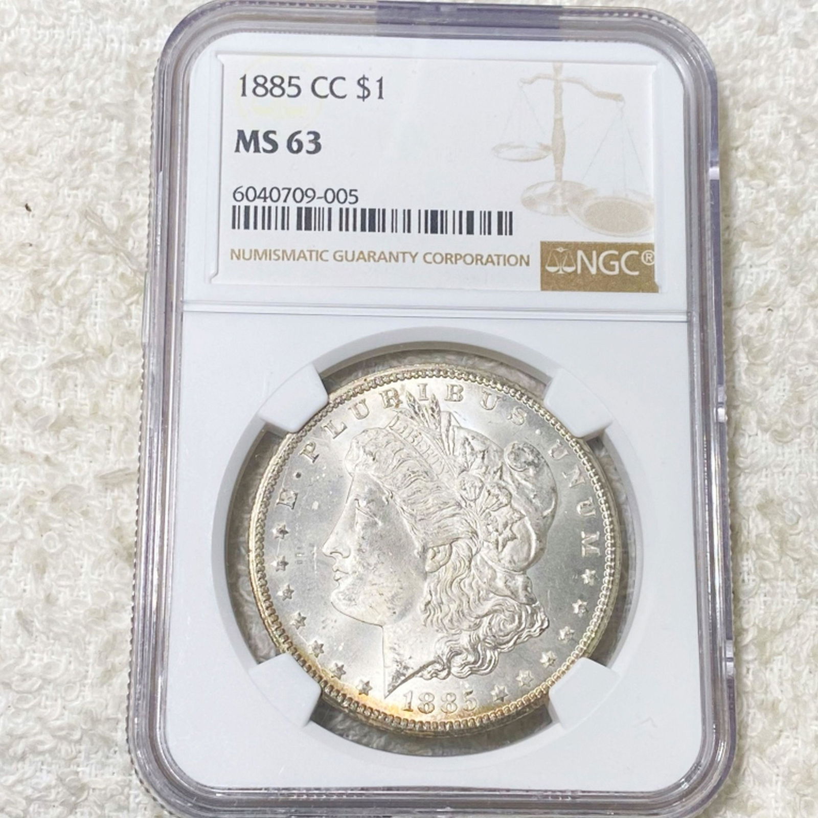 1885-CC Morgan Silver Dollar NGC - MS63 (1 of 2)