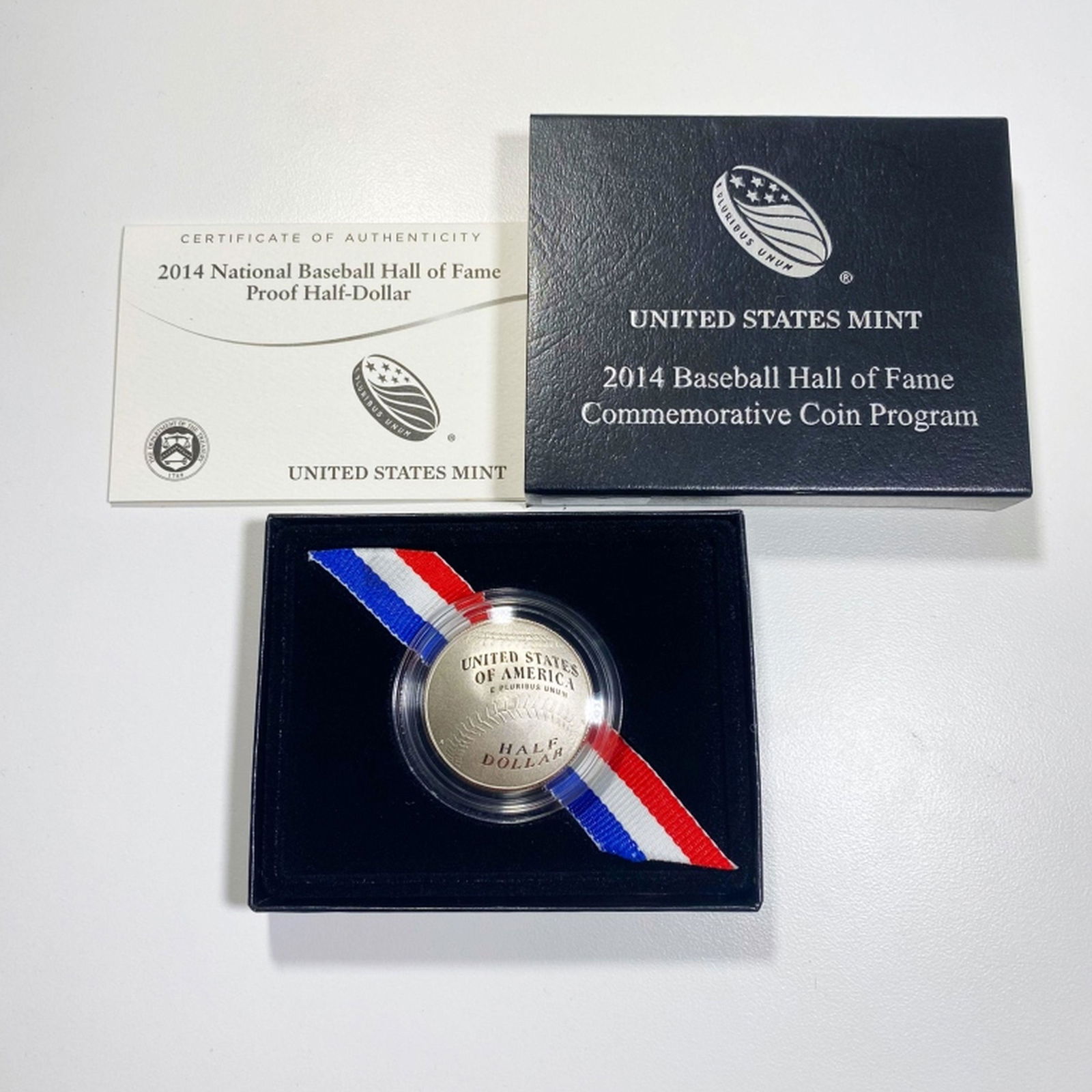 2014 Baseball Hall Of Fame Silver Half Dollar PR (1 of 2)