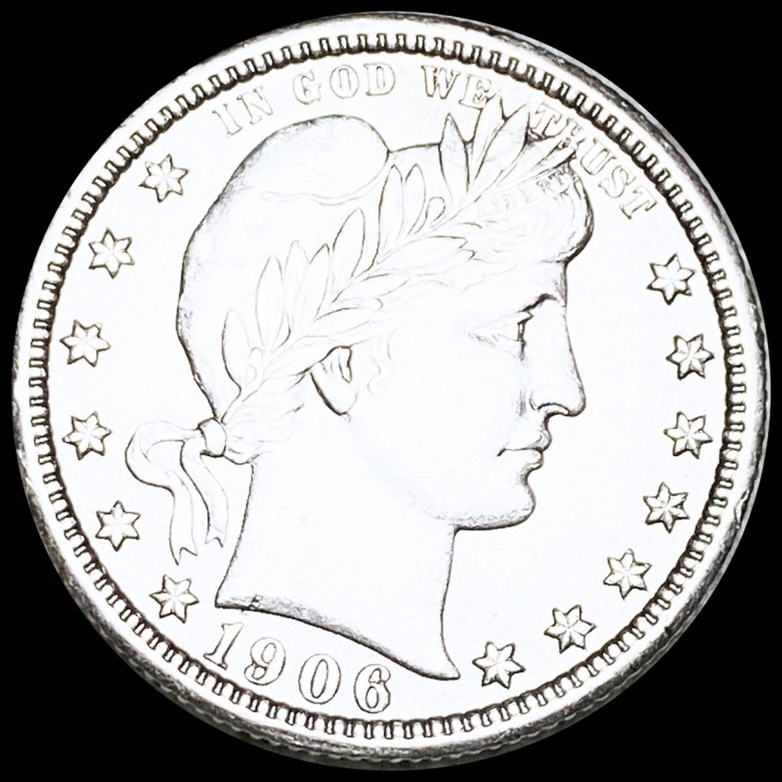 1906 Barber Silver Quarter UNCIRCULATED (1 of 2)
