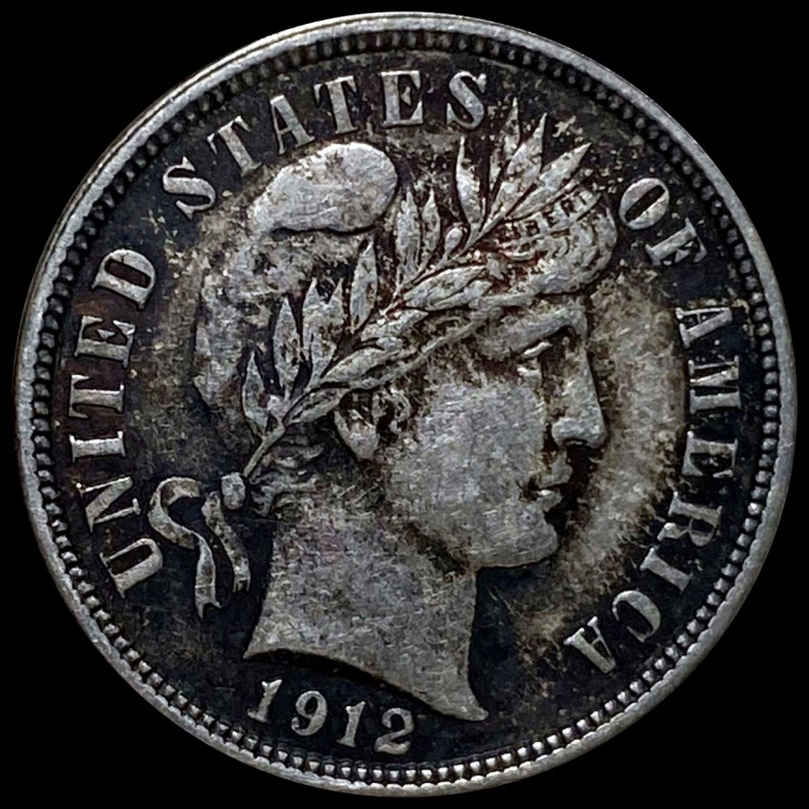 1912 Barber Silver Dime LIGHTLY CIRCULATED (1 of 2)