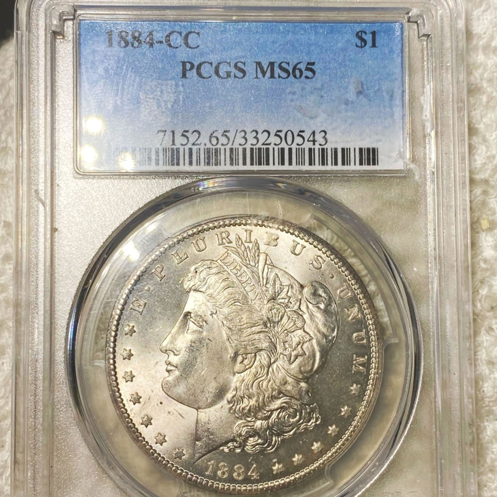 1884-CC Morgan Silver Dollar PCGS - MS65 (1 of 2)