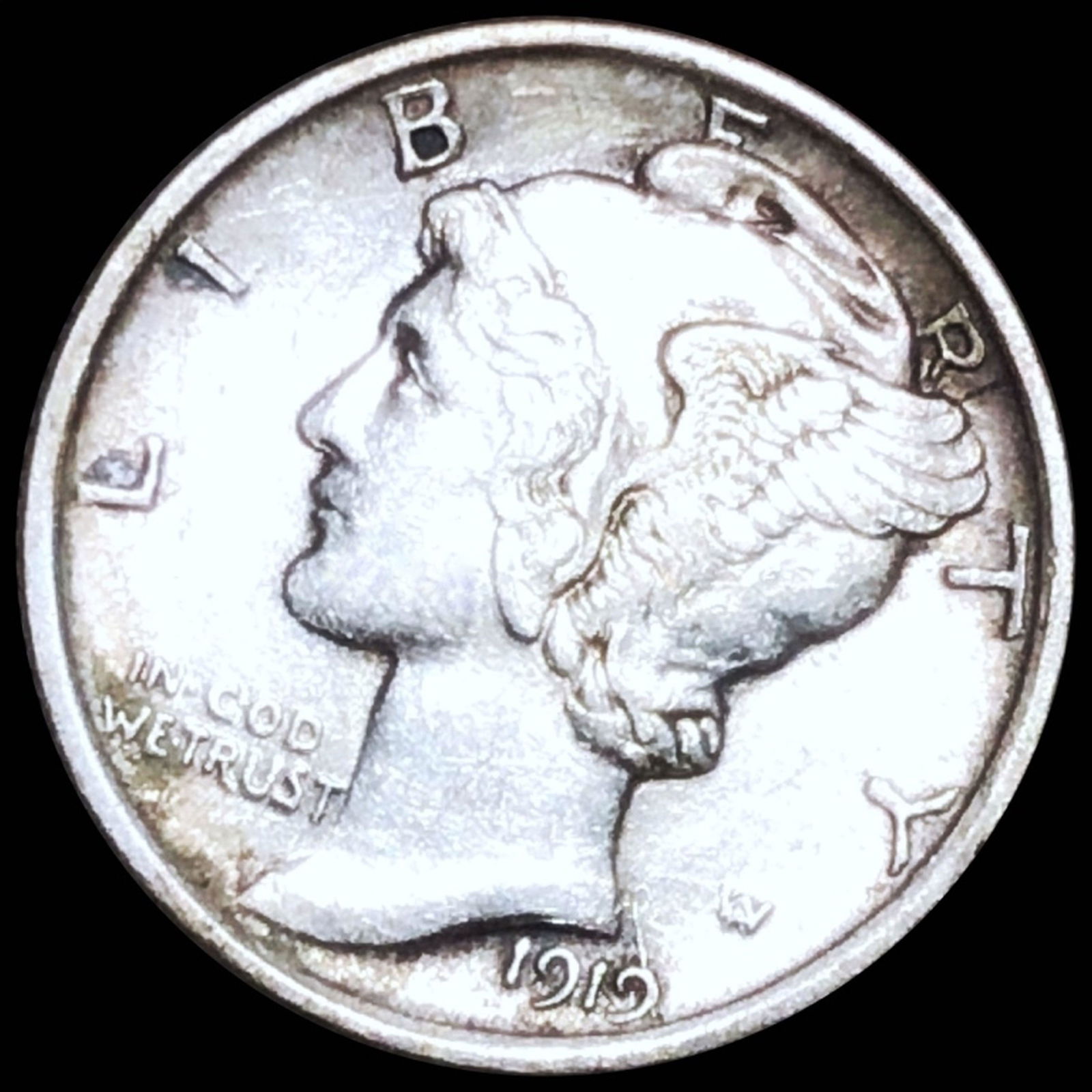 1919 Mercury Silver Dime UNCIRCULATED (1 of 2)