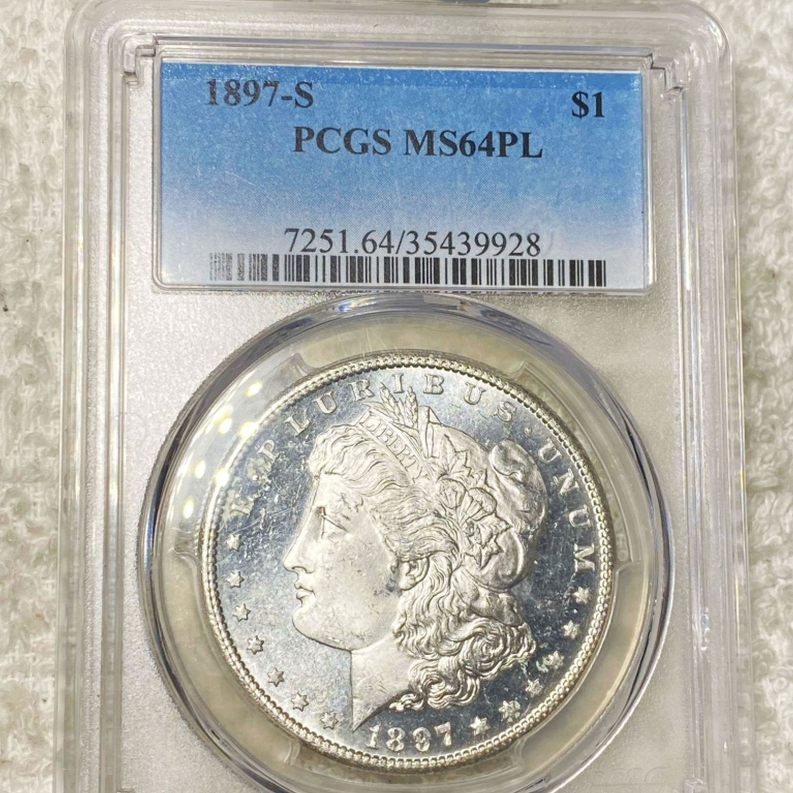 1897-S Morgan Silver Dollar PCGS - MS 64 PL (1 of 2)