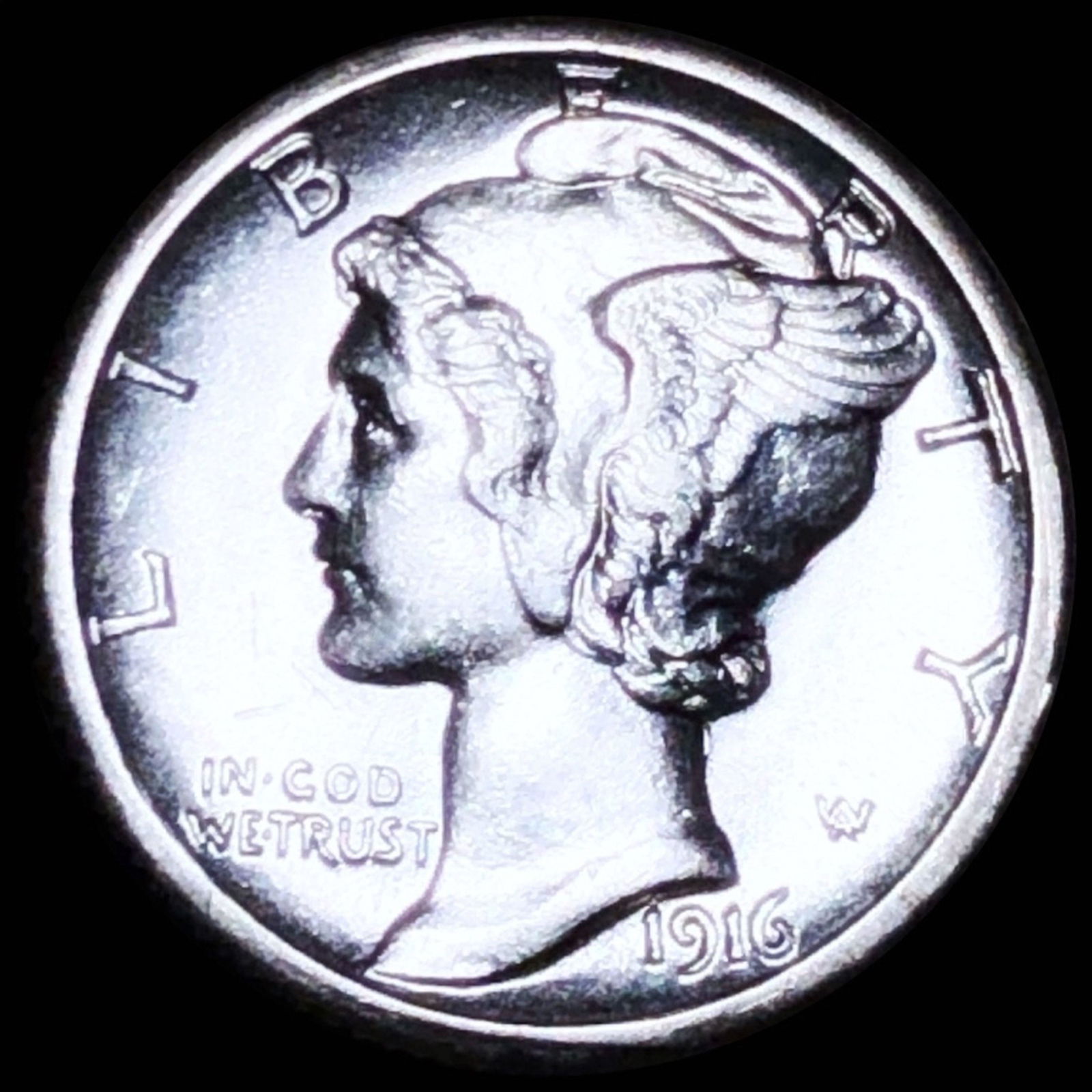 1916-S Mercury Silver Dime UNCIRCULATED (1 of 2)