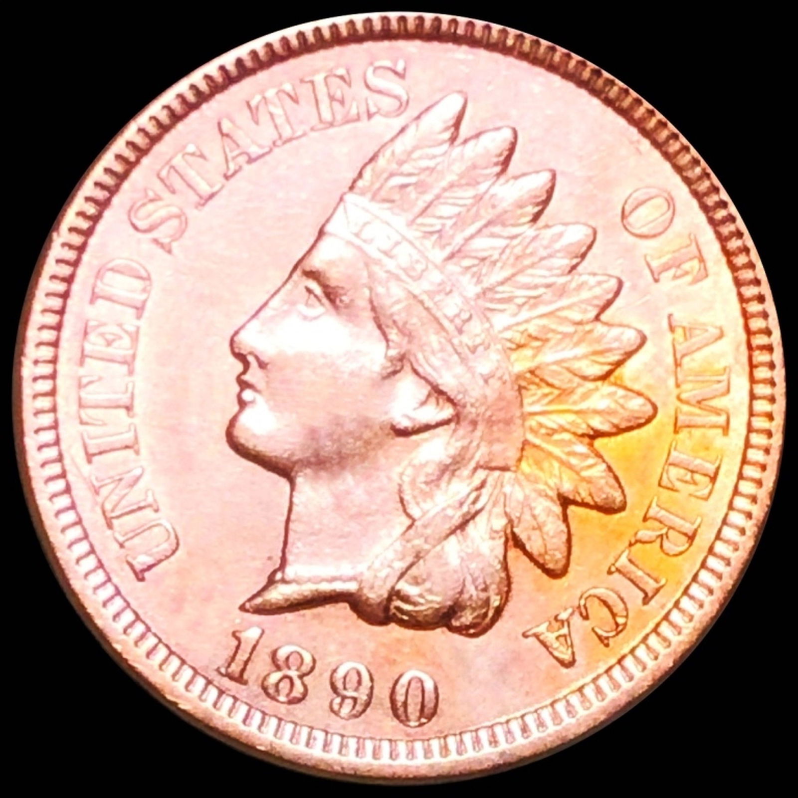 1890 Indian Head Penny UNCIRCULATED (1 of 2)