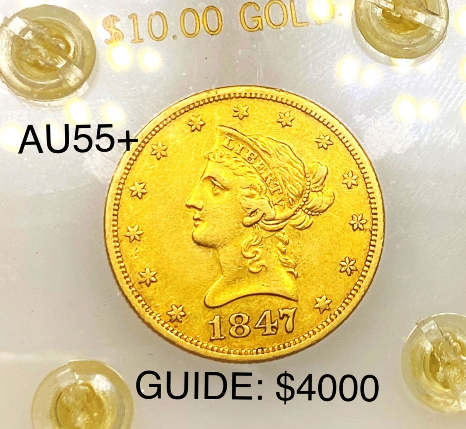1847-O $10 Gold Eagle CHOICE AU (1 of 4)