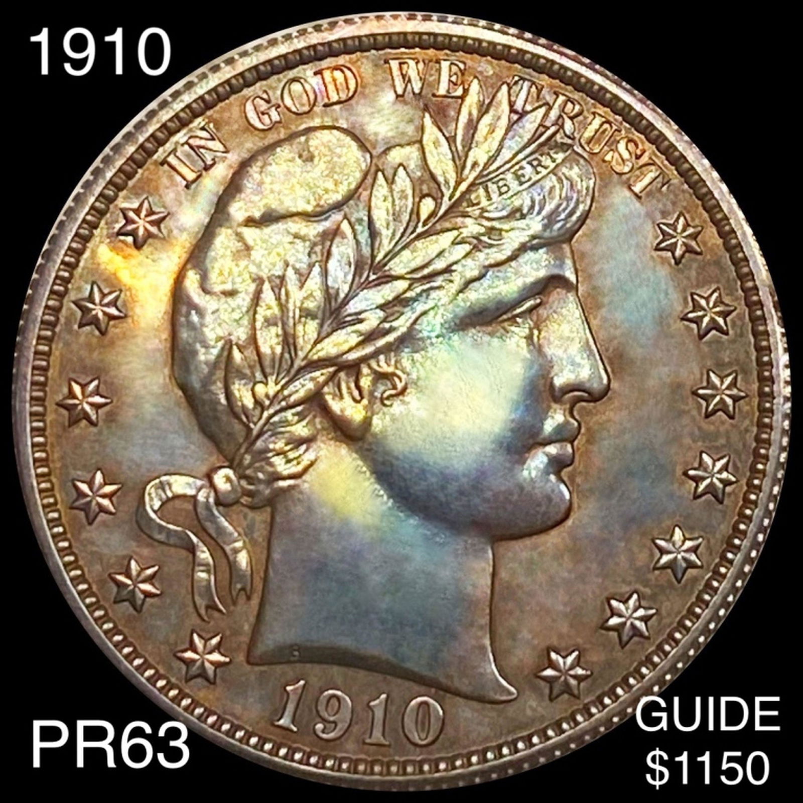 1910 Barber Half Dollar CHOICE PROOF (1 of 2)