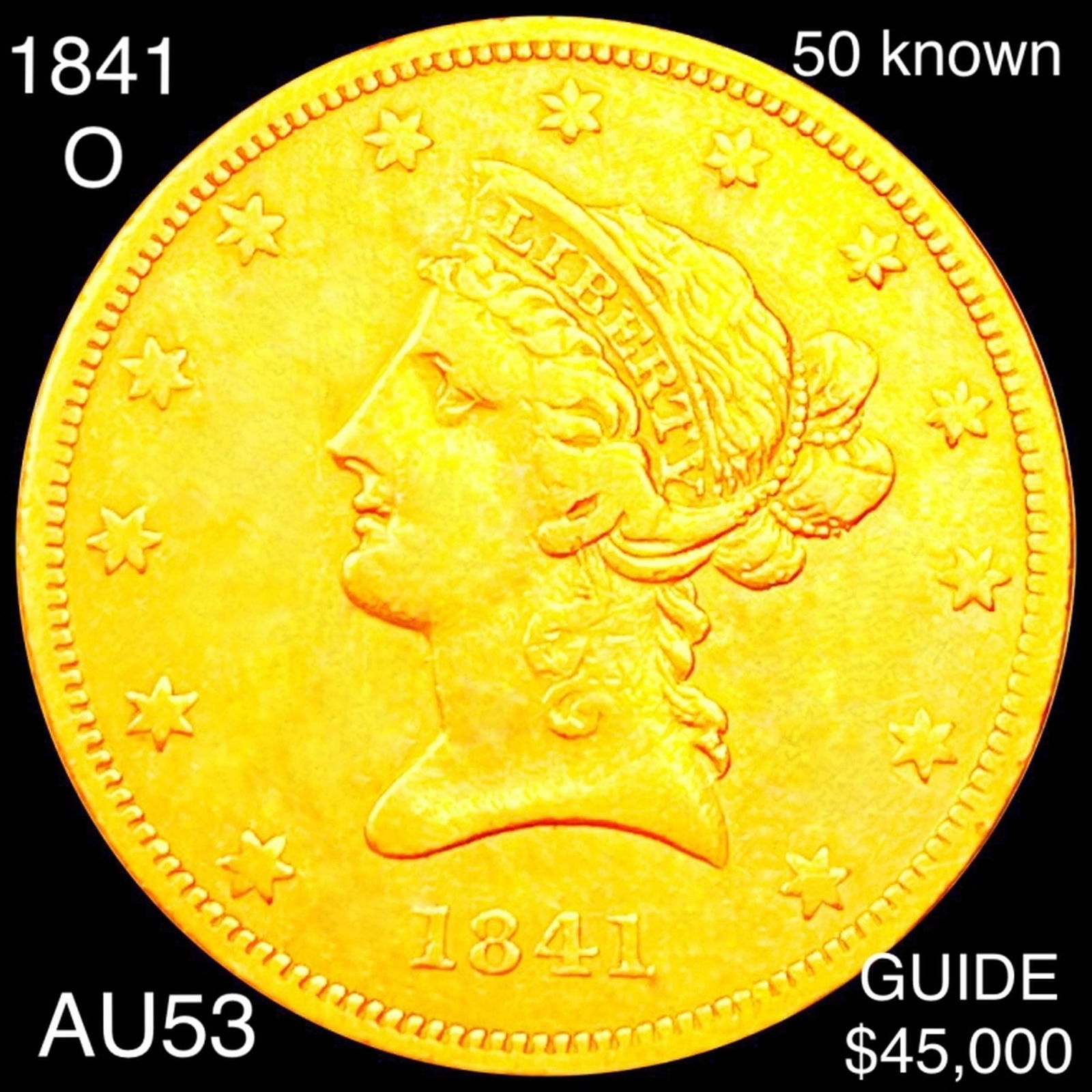 1841-O $10 Gold Eagle CHOICE AU (1 of 2)