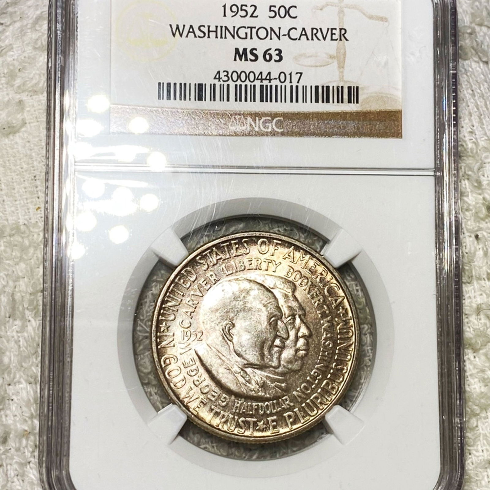 1952 Washington/Carver Half Dollar NGC - MS63 (1 of 2)