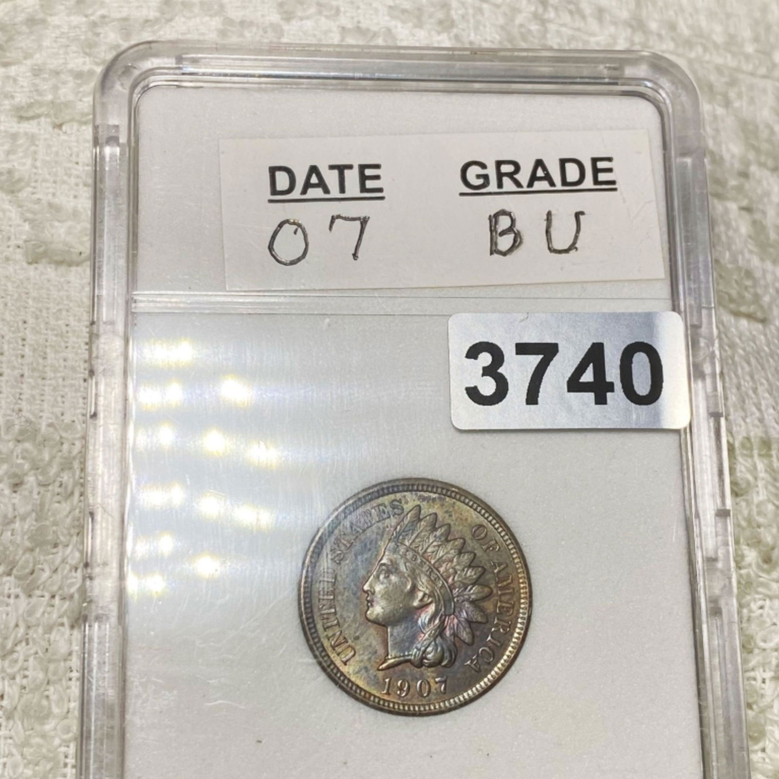 1907 Indian Head Penny GEM BU (1 of 2)