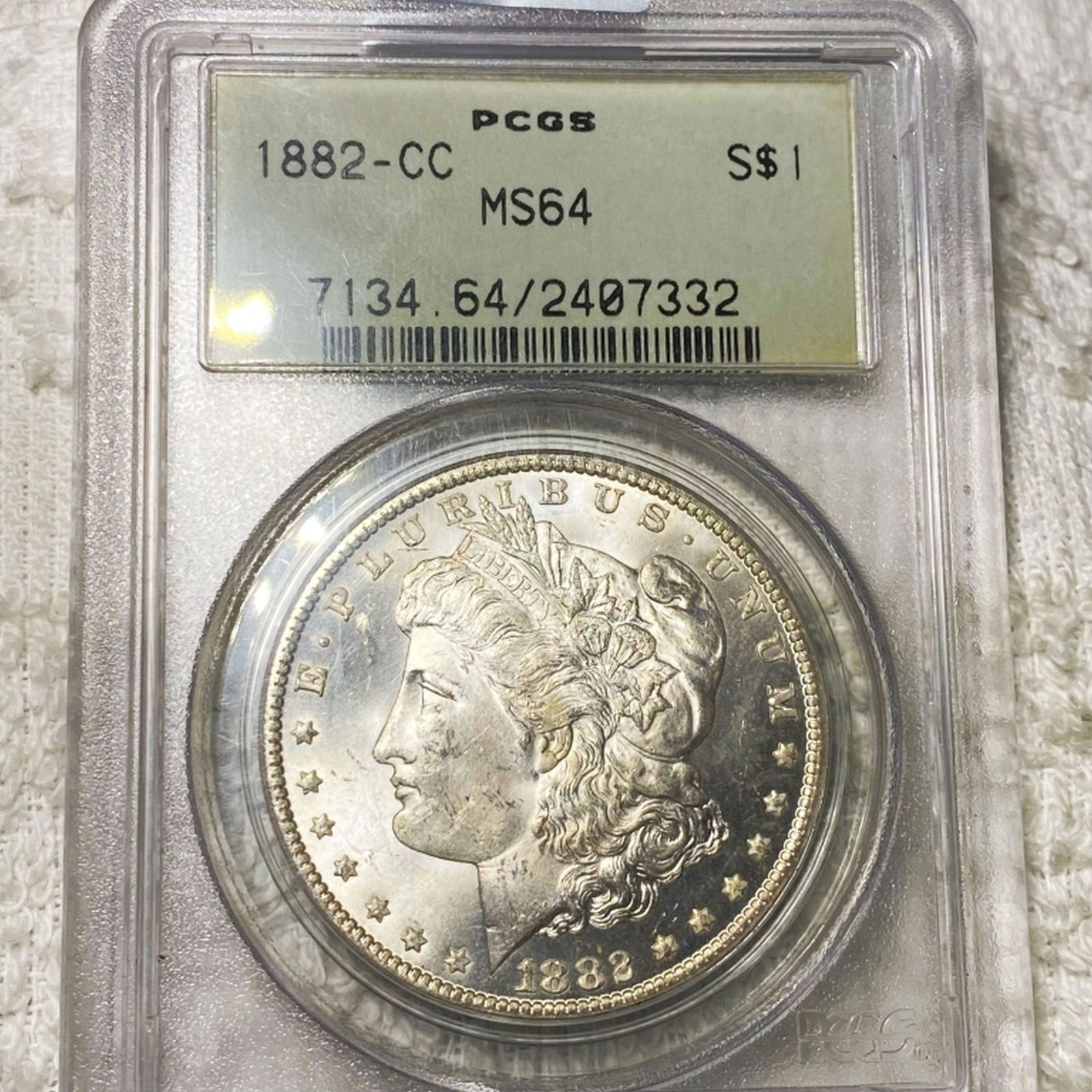 1882-CC Morgan Silver Dollar PCGS - MS64 (1 of 2)