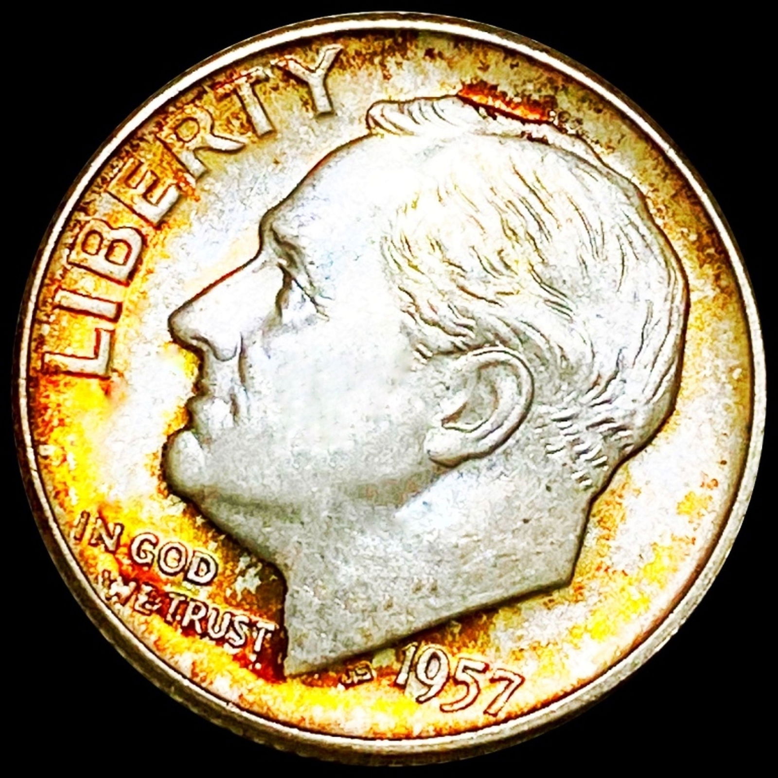 1957-D Roosevelt Silver Dime UNCIRCULATED (1 of 2)