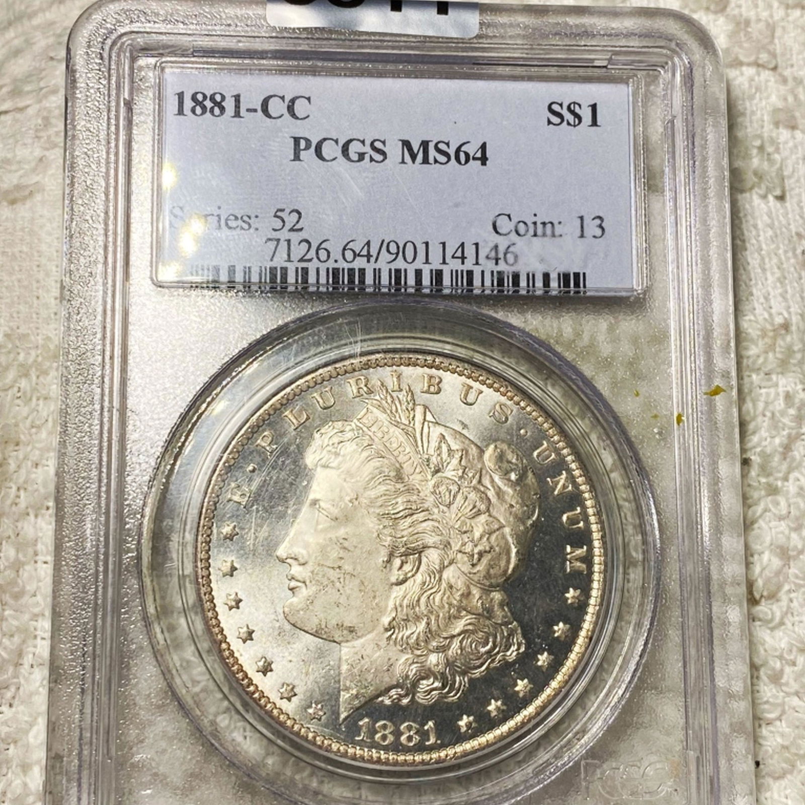 1881-CC Morgan Silver Dollar PCGS - MS64 (1 of 2)