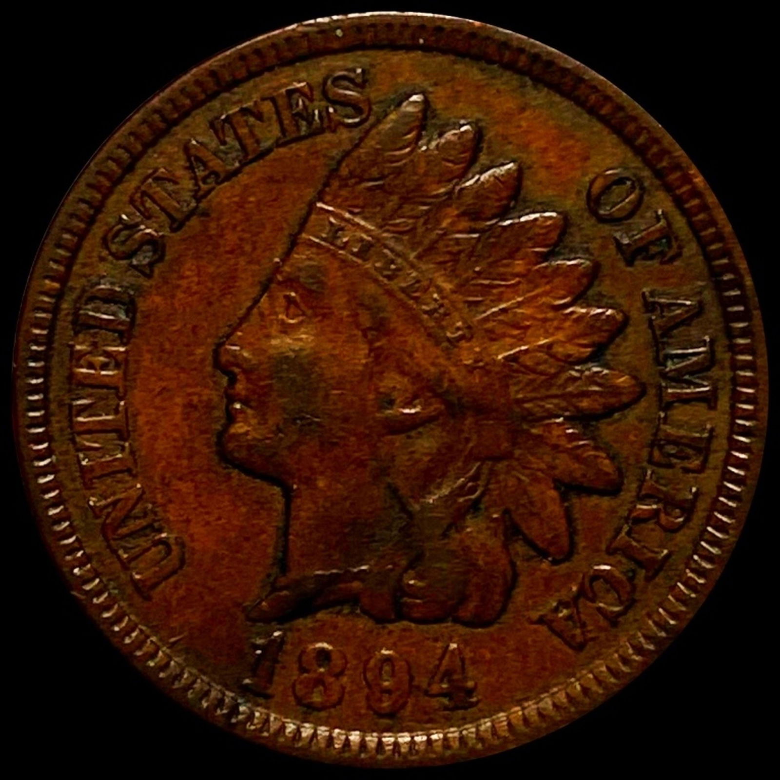 1894 Indian Head Penny NEARLY UNCIRCULATED (1 of 2)