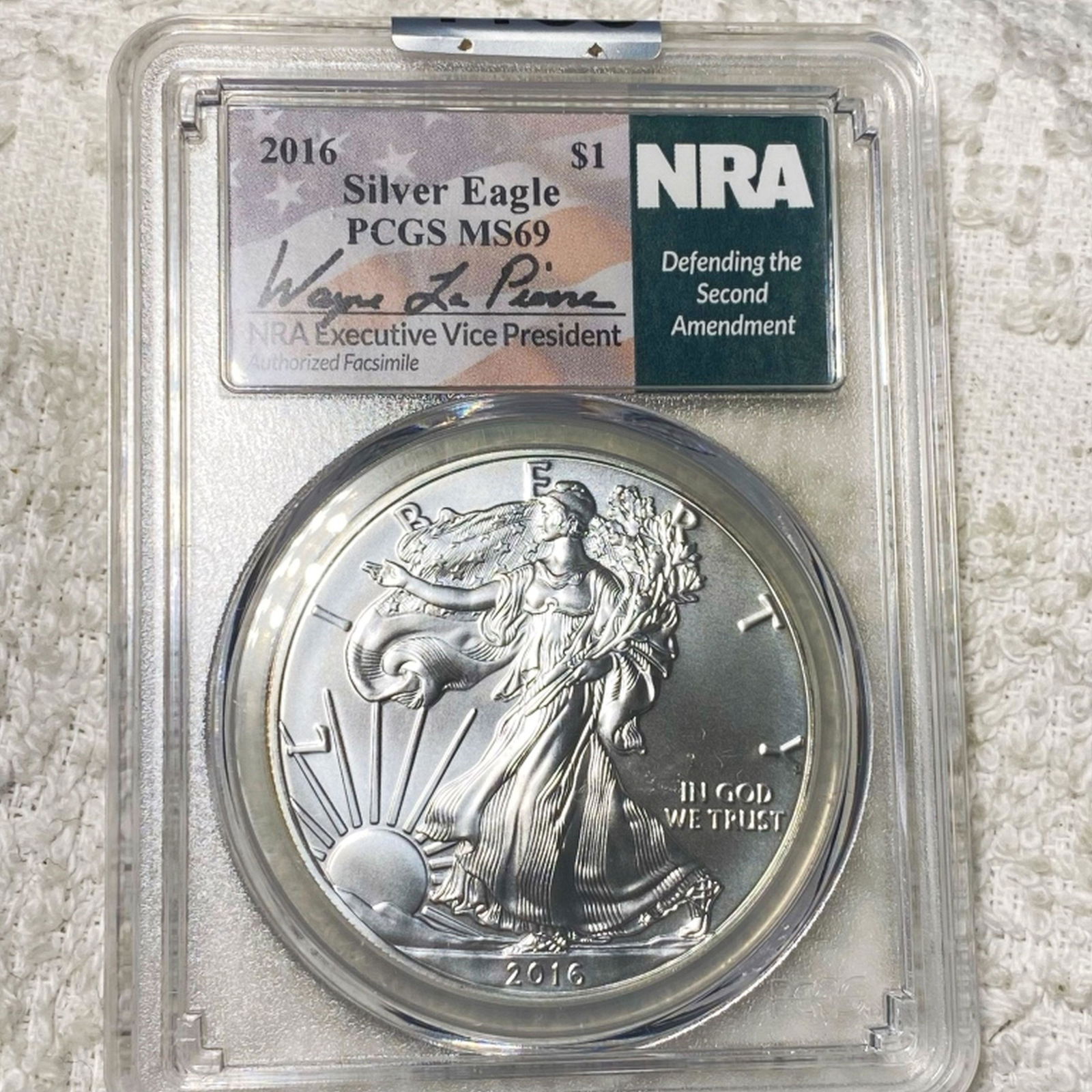 2016 NRA Silver Eagle PCGS - MS69 (1 of 2)