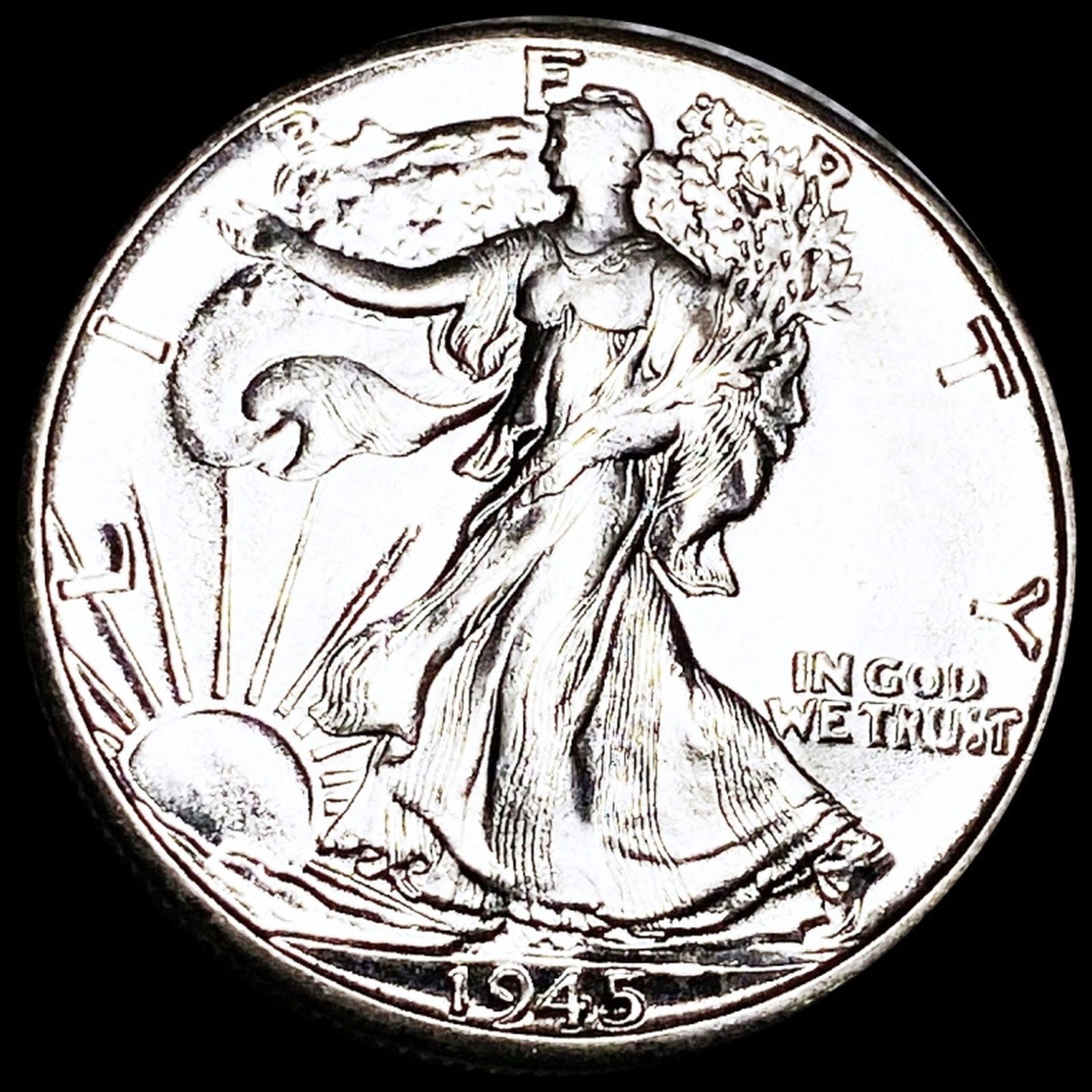 1945-D Walking Liberty Half Dollar UNCIRCULATED (1 of 2)