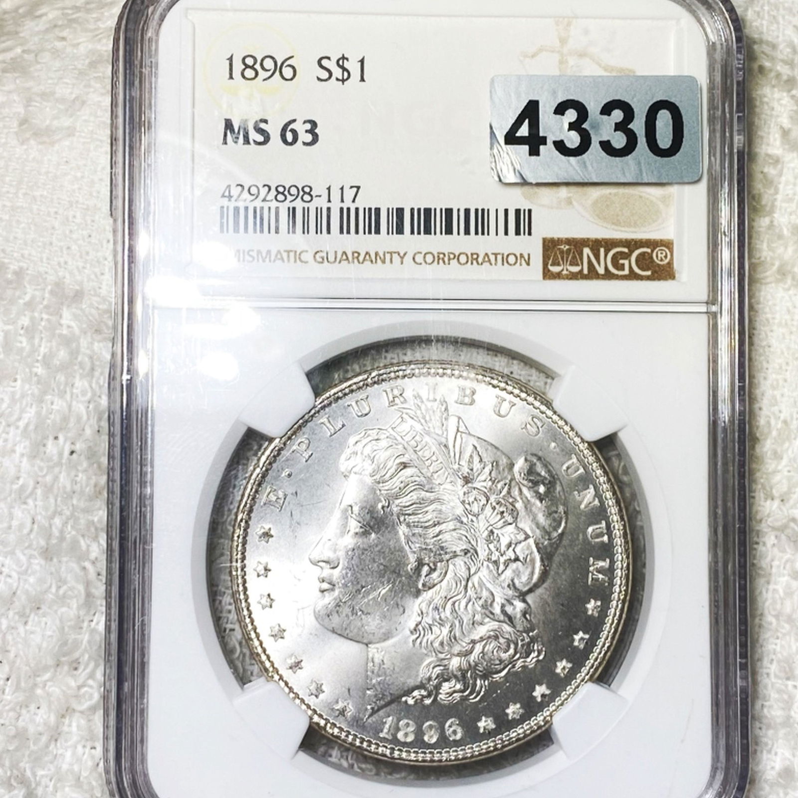 1896 Morgan Silver Dollar NGC - MS63 (1 of 2)