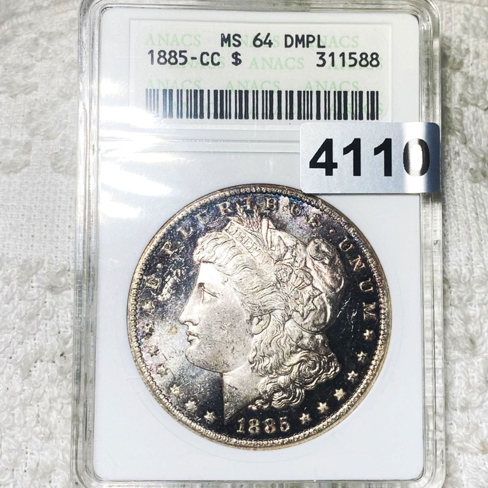 1885-CC Morgan Silver Dollar ANACS - MS 64 DMPL (1 of 2)