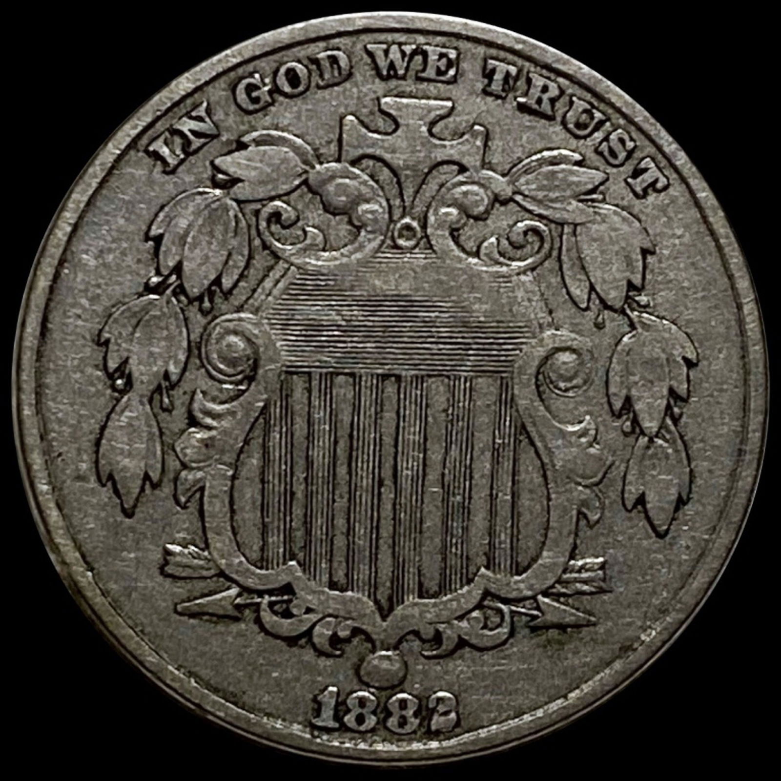 1882 Shield Nickel LIGHTLY CIRCULATED (1 of 2)
