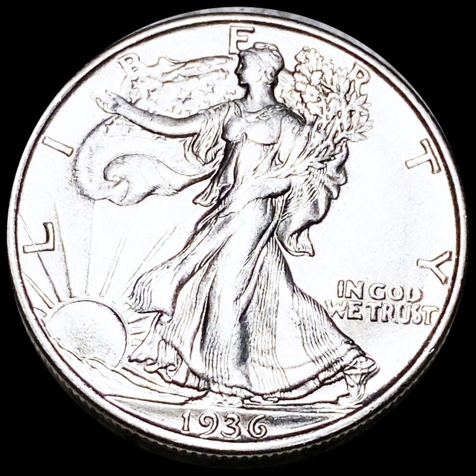 1936-D Walking Half Dollar UNCIRCULATED (1 of 2)