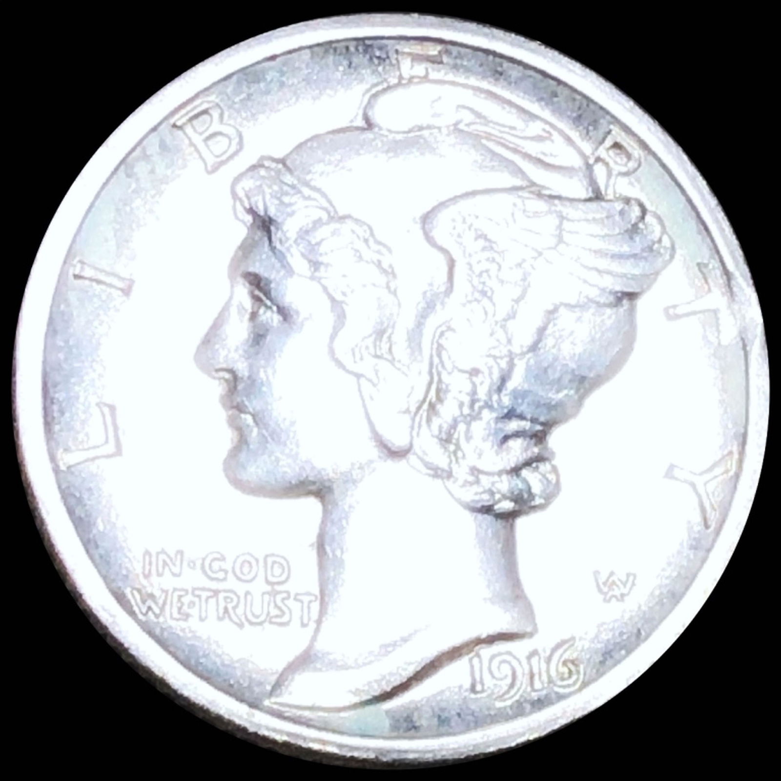 1916-S Mercury Silver Dime UNCIRCULATED (1 of 2)