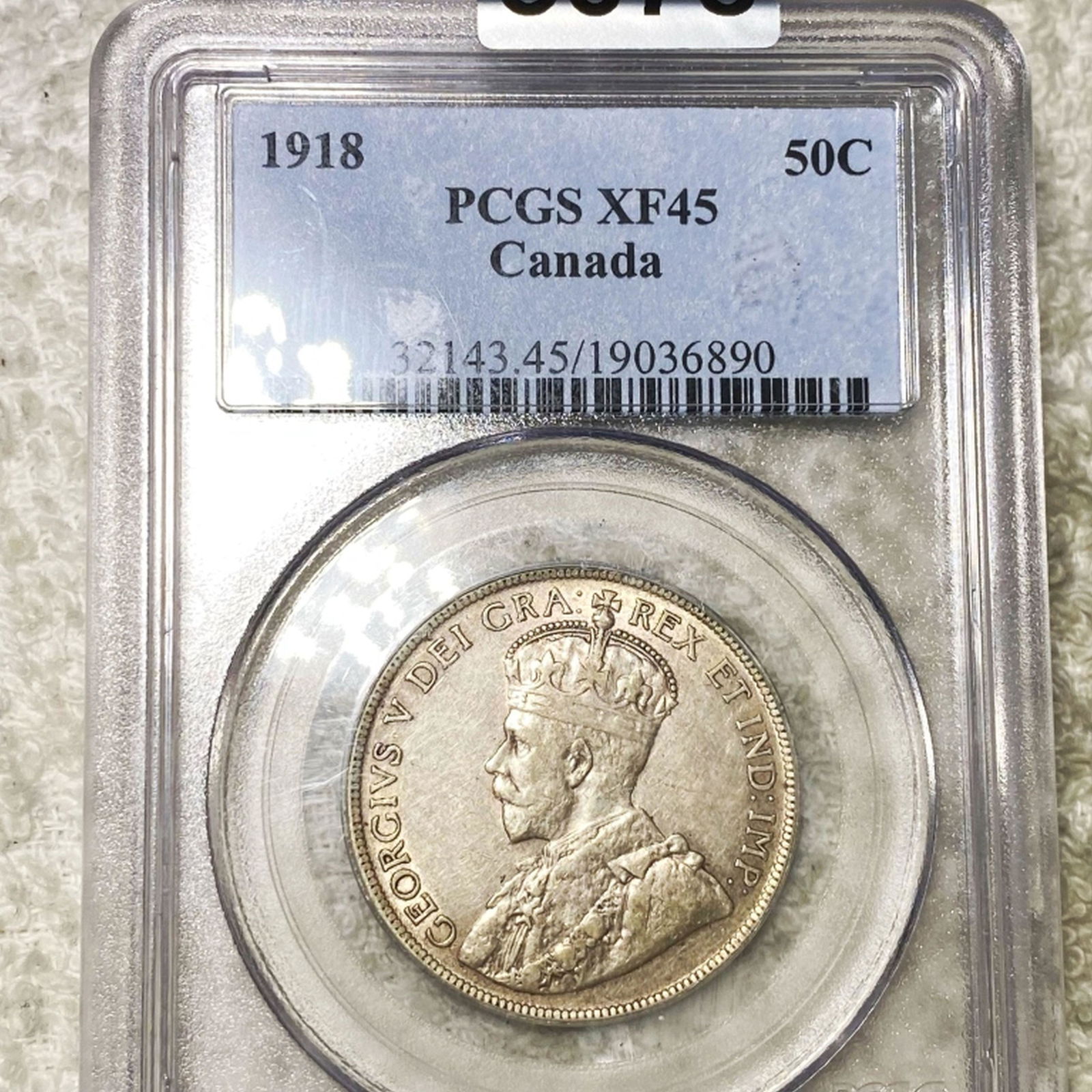 1918 Canadian Silver Half Dollar PCGS - XF45 (1 of 2)