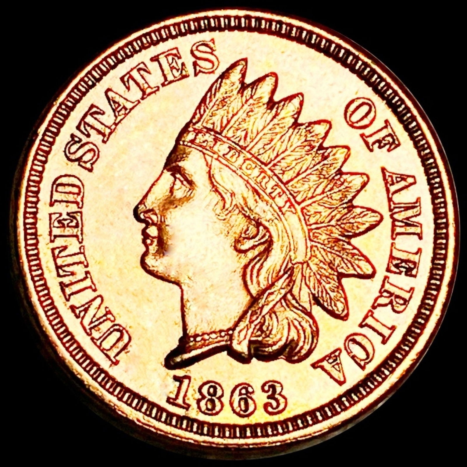 1863 Indian Head Penny UNCIRCULATED (1 of 2)