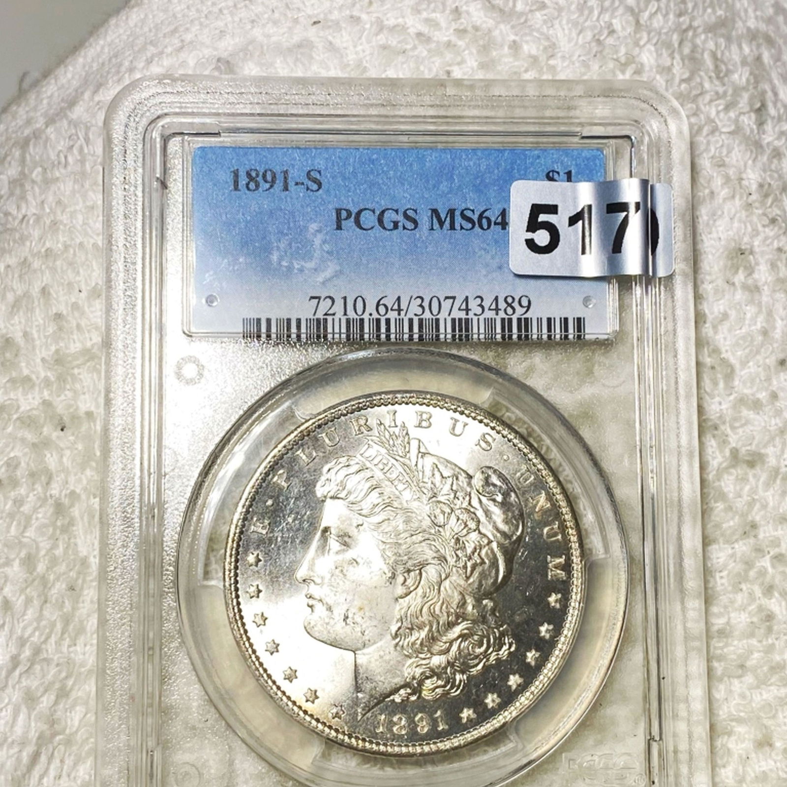 1891-S Morgan Silver Dollar PCGS - MS64 (1 of 2)